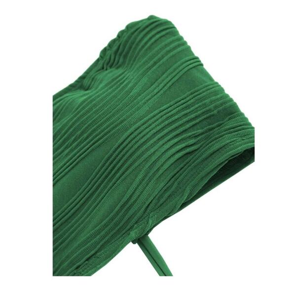 Zaful Womens Swimsuit Strapless Bikini Green High Waist Medium Two Piece Cheeky - Picture 6 of 11